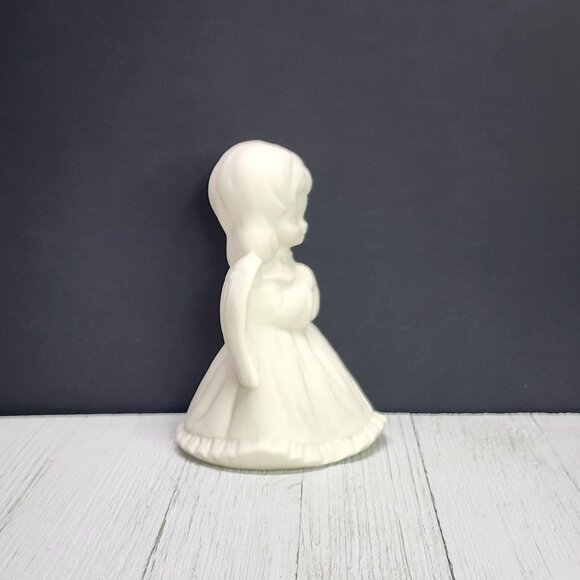 Miniature Praying Angel Figurine Porcelain Statue White 5'' Tall Decorative - Picture 2 of 6